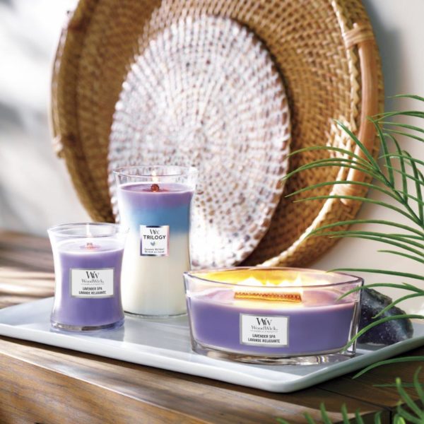Bougie Woodwick lavande relaxante lavender spa Cocoonly