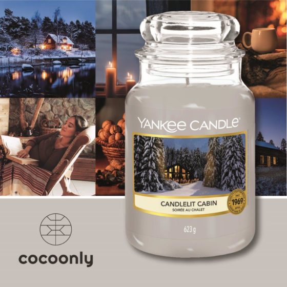 Bougie Yankee Candle soirée au chalet candlelit cabin Cocoonly
